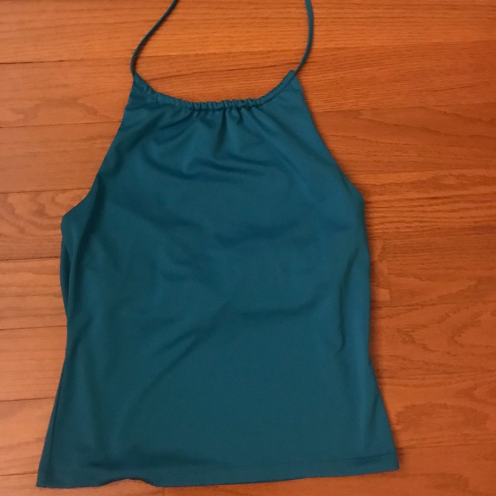 New York and company turquoise halter medium
